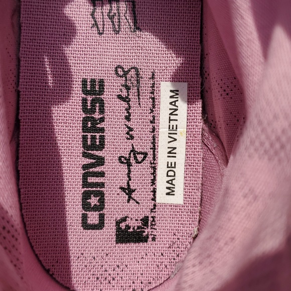 Chuck Taylor Converse All Star X Andy Warhol Canvas High-Top Sneakers Men's 9.5 - Picture 13 of 16